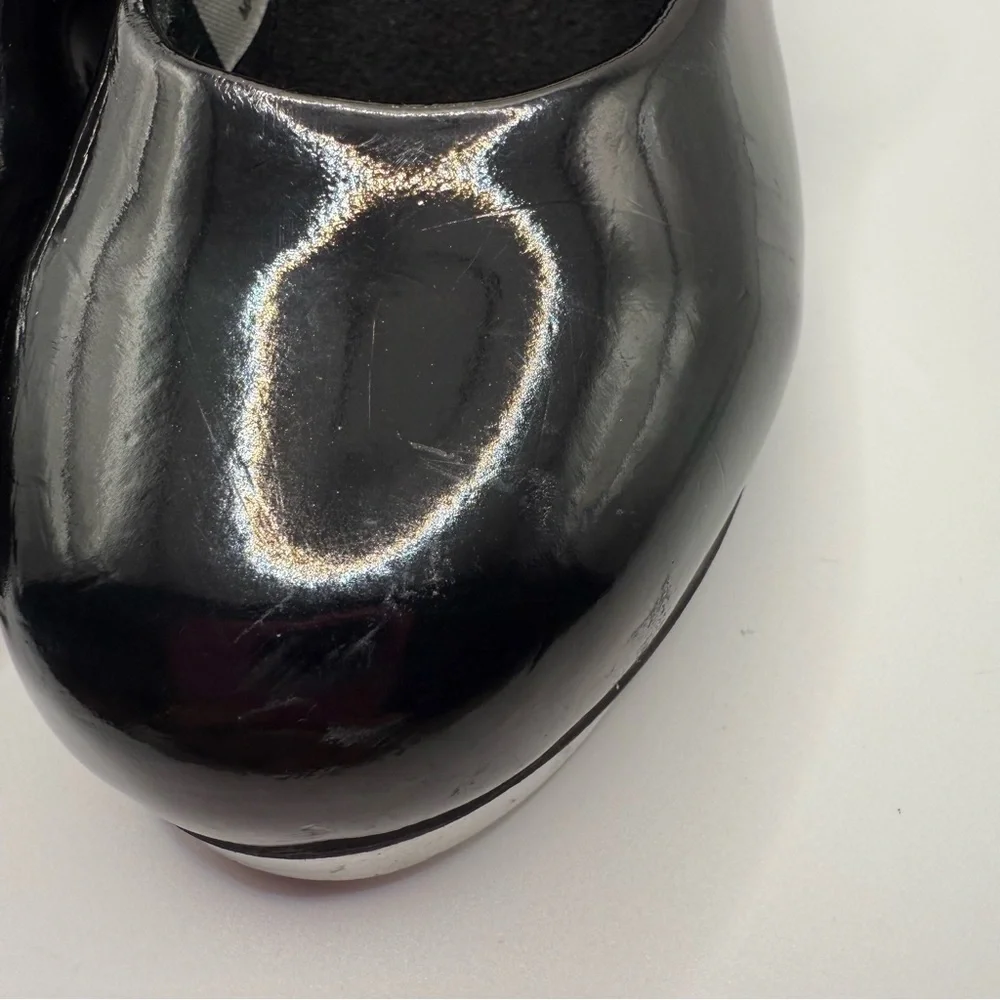 Shiny Black Kids Tap Shoes